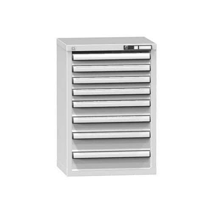 Zásuvková skříň ZN8, 578 x 464 x 840 mm, šedá-šedá