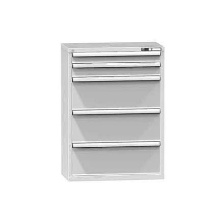 Zásuvková skříň ZR3, 884 x 464 x 1215 mm, šedá-šedá