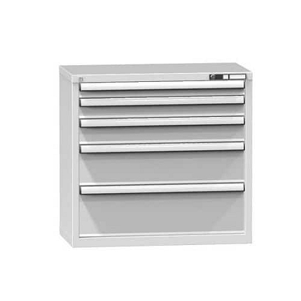 Zásuvková skříň ZR5, 884 x 464 x 840 mm, šedá-šedá