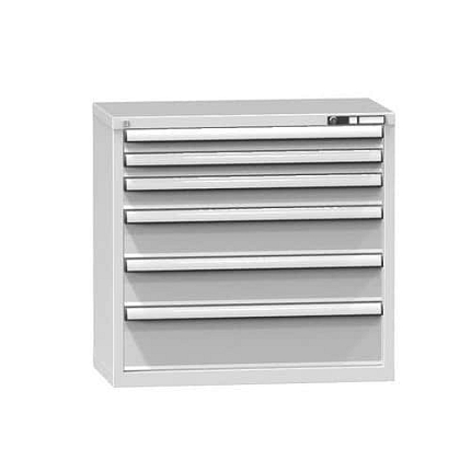 Zásuvková skříň ZR6, 884 x 464 x 840 mm, šedá-šedá