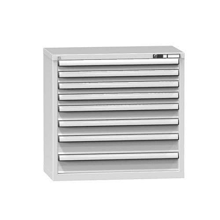 Zásuvková skříň ZR8, 884 x 464 x 840 mm, šedá-šedá