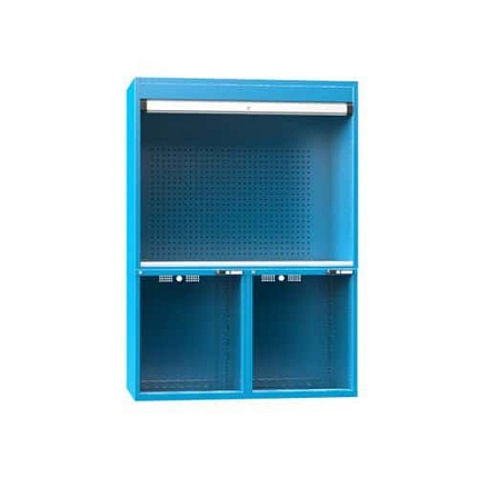 Kontrolní pracoviště, 1462 x 753 x 1969 mm, modrá