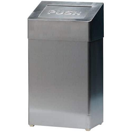 Nerezový odpadkový koš 18 l s výklopným víkem