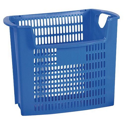 Plastový odpadkový koš na papír, 32,5 l, modrá