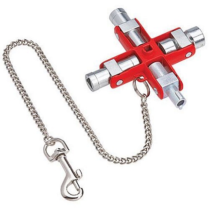 Univerzální klíč Knipex na rozvodné skříně, zamykací systém 90 mm