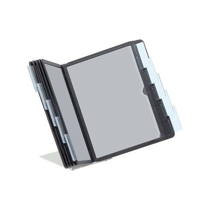 Stolní držák na dokumenty Vario s opěrkou, 10 kapes A5 - Durable