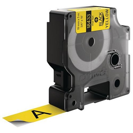 Průmyslová samolepicí vinylová páska Rhino, 19 mm, žlutá – Dymo