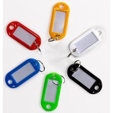 Klíčenky s kroužkem Manutan Expert, 200 ks, mix barev