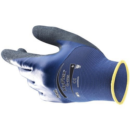Nylonové rukavice Ansell HyFlex® 11-925 polomáčené v nitrilu, vel. 7