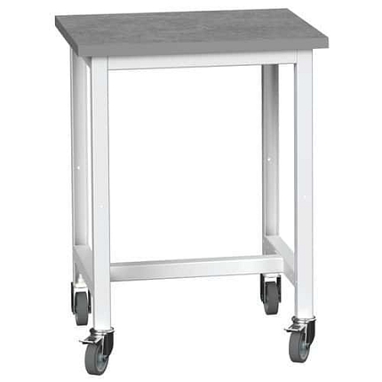 Mobilní dílenský stůl Bott Verso Storage, 93 x 70 x 60 cm, linoleum, šedá-šedá