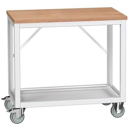 Mobilní dílenský stůl Bott Verso Frame, 93 x 100 x 60 cm, multiplex, šedá-šedá