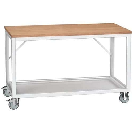 Mobilní dílenský stůl Bott Verso Frame, 93 x 150 x 80 cm, multiplex, šedá-šedá