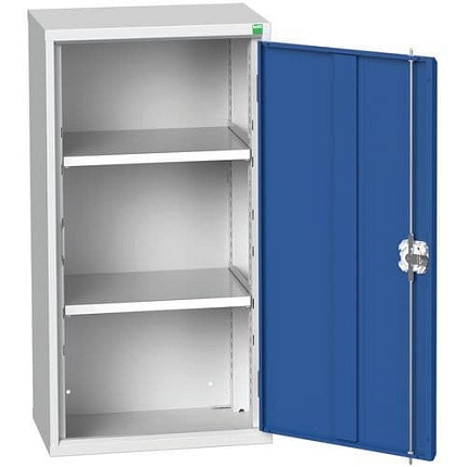 Dílenská skříňka policová Bott Verso, 100 x 52,5 x 35 cm, 2 police, šedá-modrá