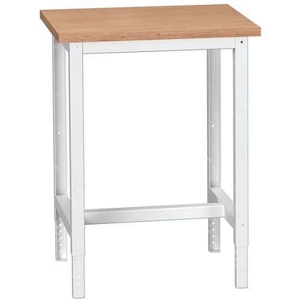 Dílenský stůl Bott Verso, výškově nastavitelný, 78-93 x 70 x 60 cm, multiplex, šedá-šedá