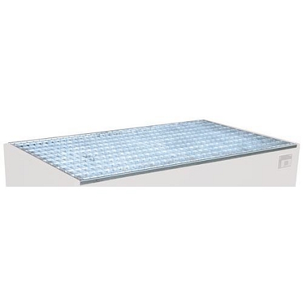 Příslušenství k ocelovým záchytným vanám, pozinkovaný rošt