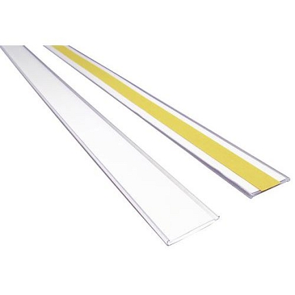 Manutan Expert držák etiket na regály, samolepicí, 25 x 100 mm