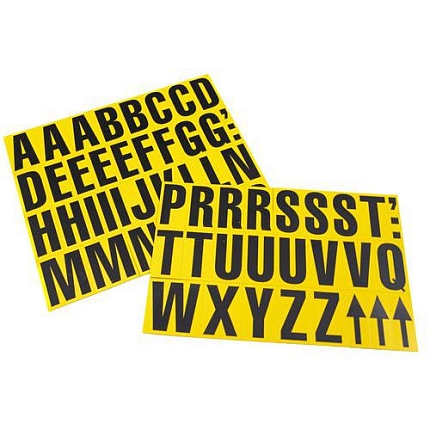 Magnetická písmena Manutan Expert, žlutá