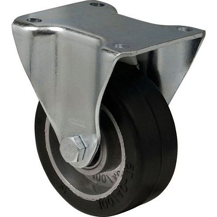 Gumové transportní kolo s přírubou, průměr 125 mm, kuličková ložiska