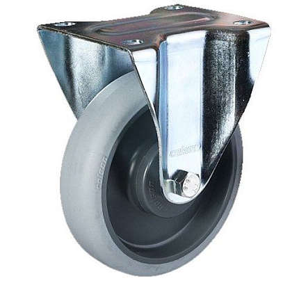 TPE transportní kolo s přírubou, průměr 200 mm, kuličková ložiska