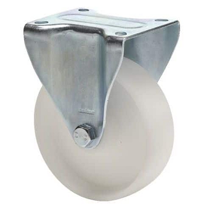 Polyamidové transportní kolo s přírubou, průměr 160 mm, kuličková ložiska