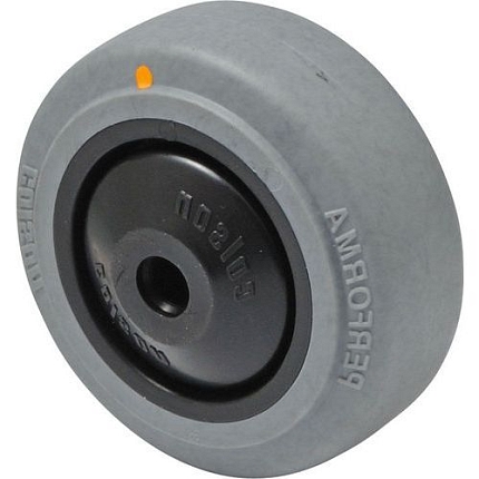 Gumové antistatické transportní kolo, průměr 80 mm, kuličkové ložisko