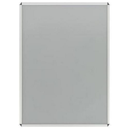 Rám na plakáty P25, oblé rohy, stříbrný, B1