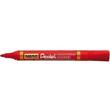 Značkovač Pentel N850, 10 ks, červený