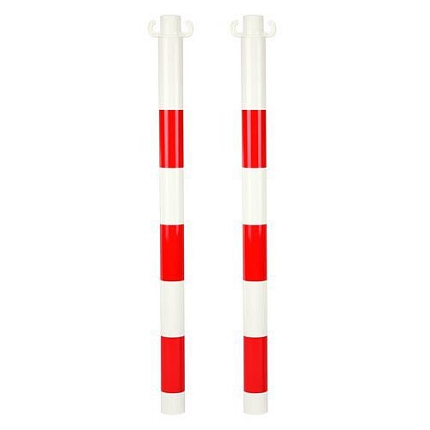 Pevné kovové zahrazovací sloupky Kit, výška 95 cm, 2 ks