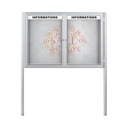 Magnetická vitrína Daisy, dvoukřídlá, 30 x A4