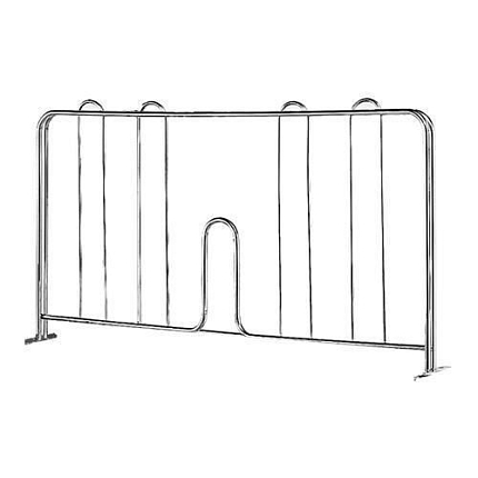 Dělicí příčky pro drátěné regály Hefaistos, 20 ks