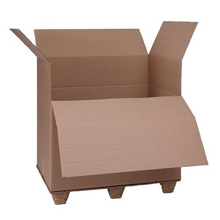 Kartonová krabice s výklopným čelem, 1100 x 1200 x 800 mm