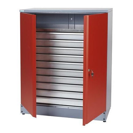 Kovová dílenská skříň, 110 x 91 x 45 cm