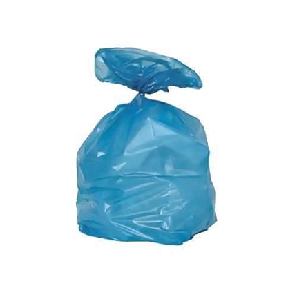 Pytle na odpad, 120 l, tloušťka 40 mic, 250 ks, modrý