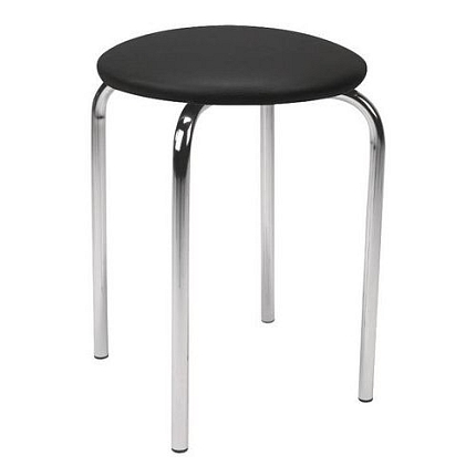 Kožený jídelní sedák Chico, černá