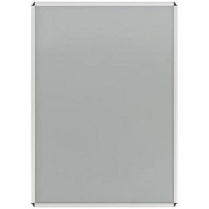 Rám na plakáty P25, oblé rohy, stříbrný, A0