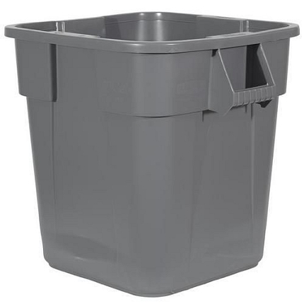 Plastový kontejner Rubbermaid Square, objem 106 l, šedý