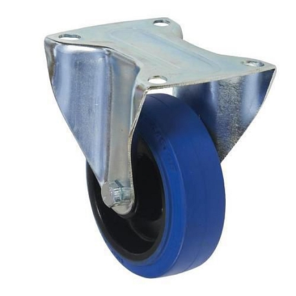 Gumové transportní kolo s přírubou, průměr 100 mm, valivé ložisko