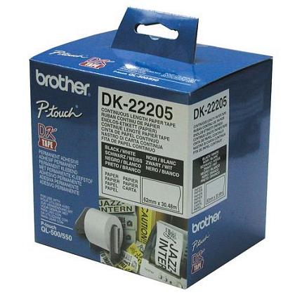 Papírová samolepicí role typ DK, šířka 62 mm