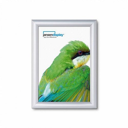 Protipožární rám na plakáty P25, ostré rohy, stříbrný, A4