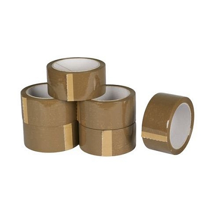 Lepicí páska, šířka 48 mm, hnědá