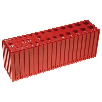 Plastové lůžko pro ukládání vrtáků, 1-13,5 mm