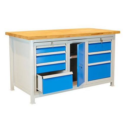 Svařovaný dílenský stůl Lope, 85 x 150 x 75 cm