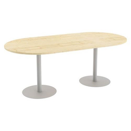 Konferenční stůl Abonent, 200 x 100 x 75 cm, rovné provedení, dezén javor