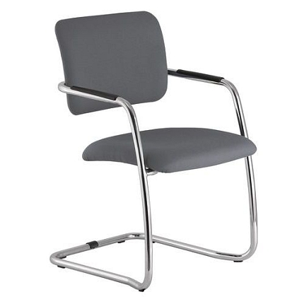 Konferenční židle Karl s područkami, šedá
