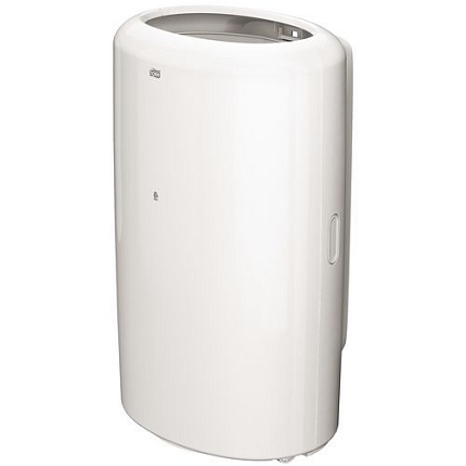 Plastový odpadkový koš Tork Elegant, objem 50 l, bílý