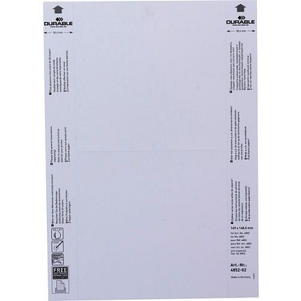 Náhradní štítky pro informační dveřní tabulku Info Sign, 52,5 x 149 mm