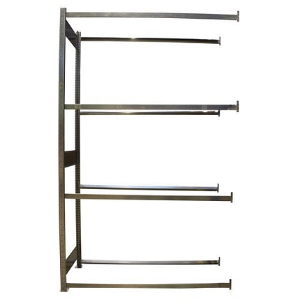 Regál na pneumatiky, přístavbový, 250 x 150 x 40 cm, 4 patra