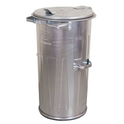 Kovová venkovní popelnice, objem 110 l