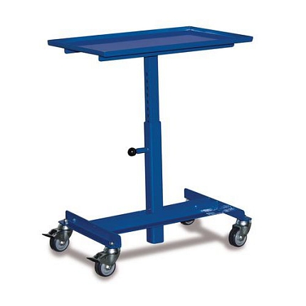 Transportní zvedací stojan, do 150 kg, výška 53,5 - 81 cm, modrý