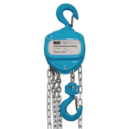 Řetězový kladkostroj, do 1 000 kg, 2 500 mm